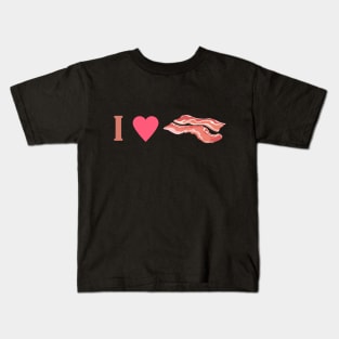 i heart bacon Kids T-Shirt